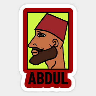 Abdul Chad Meme Apparel Sticker